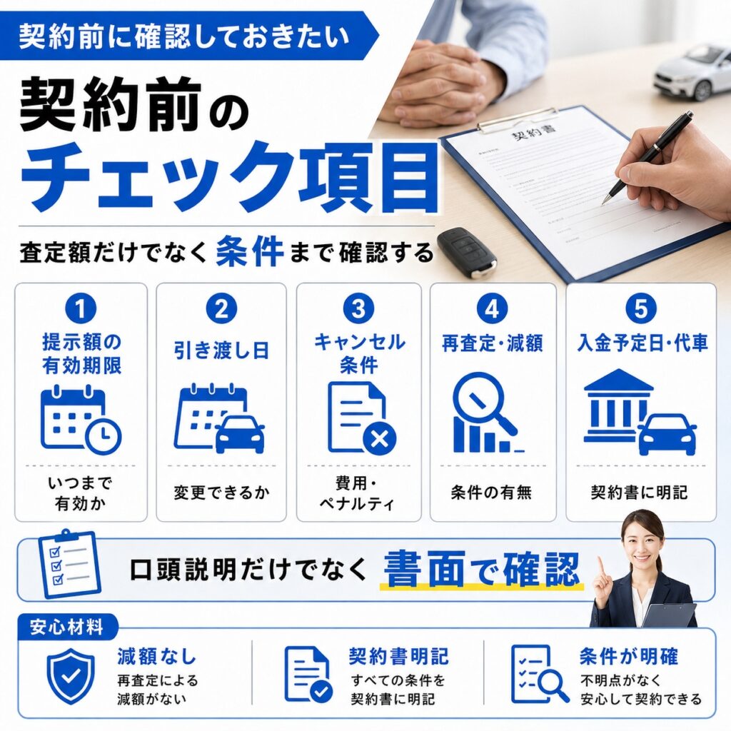 契約前に確認しておきたい日程と条件