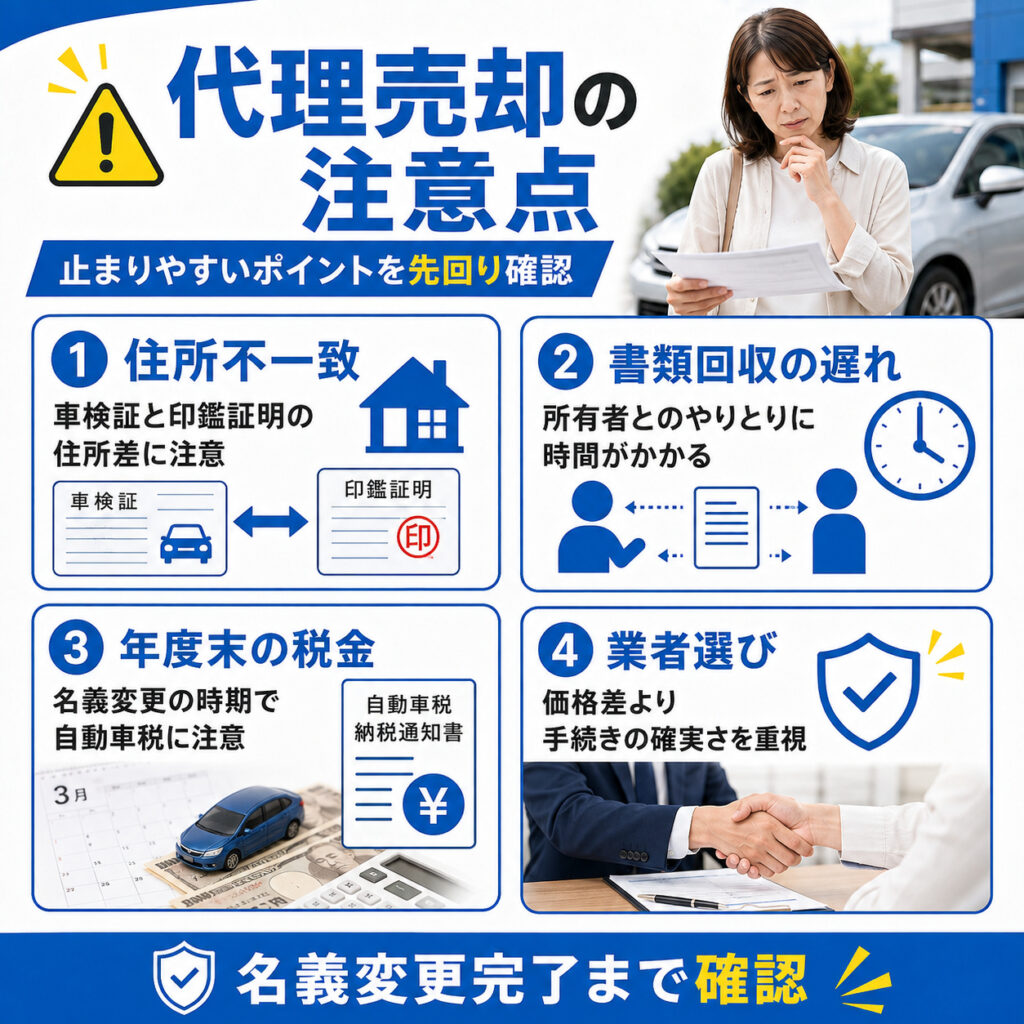 代理売却で手続きが止まりやすい注意点を確認