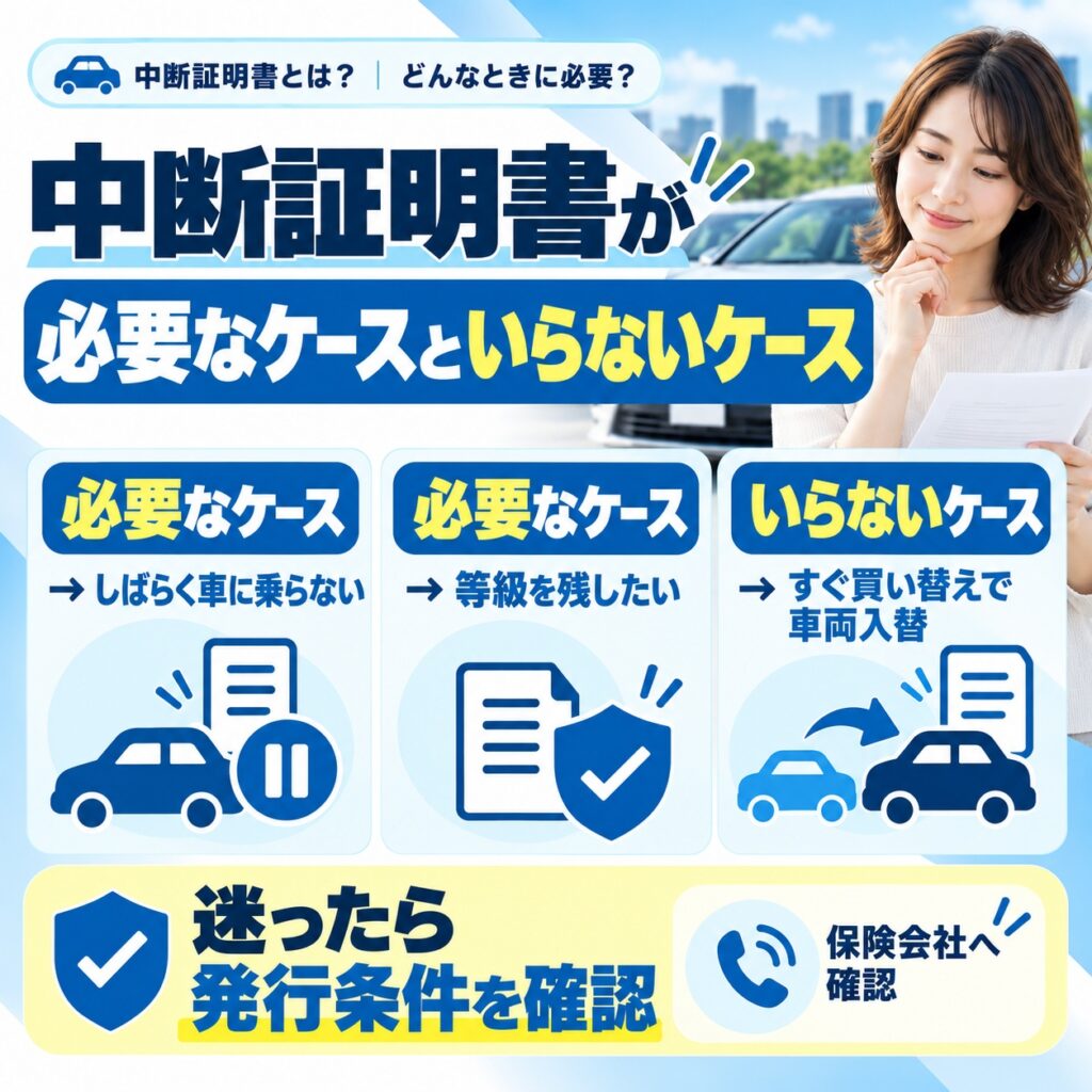 中断証明書が必要なケースといらないケース
