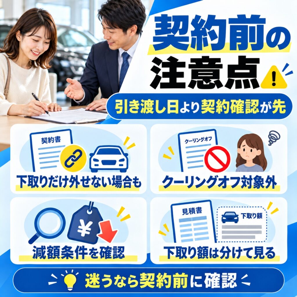 引き渡し前に確認したい契約上の注意点