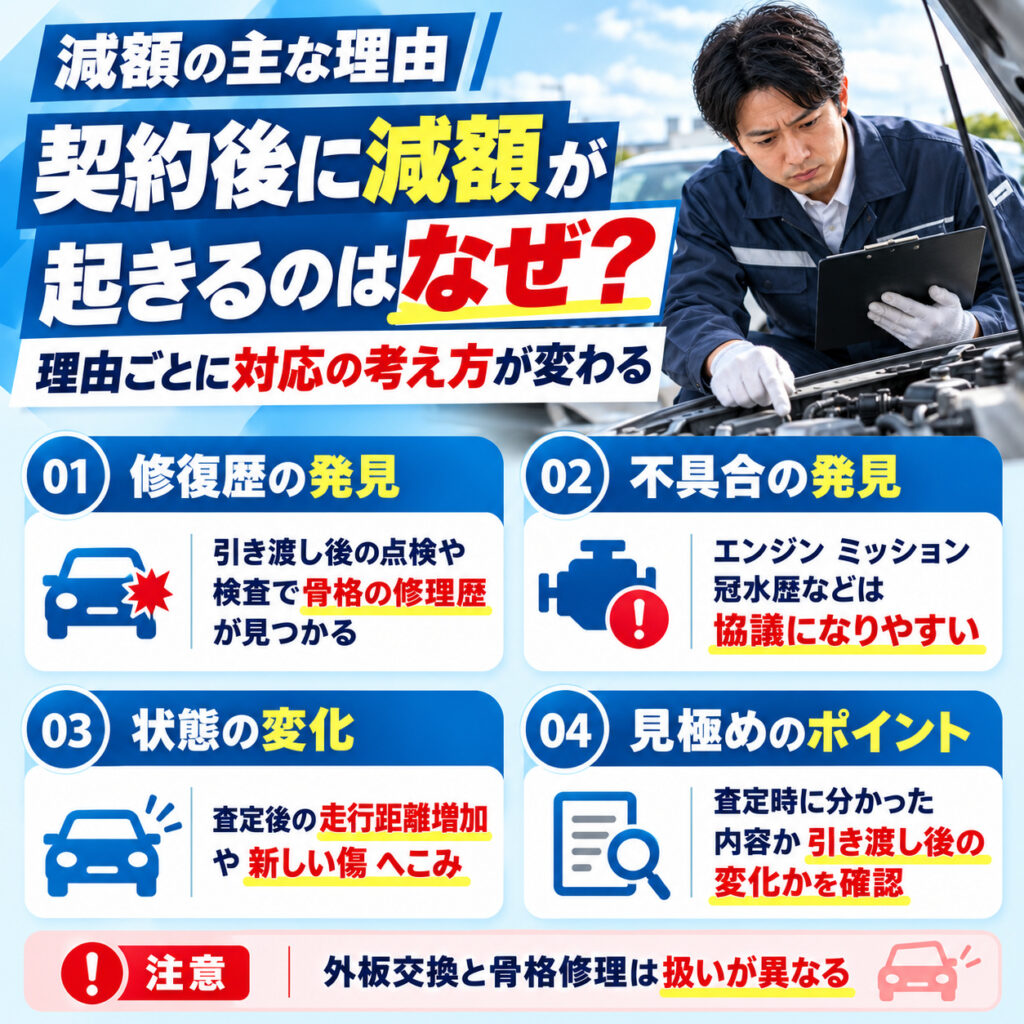 減額要求を受けたときに確認する4つのポイント