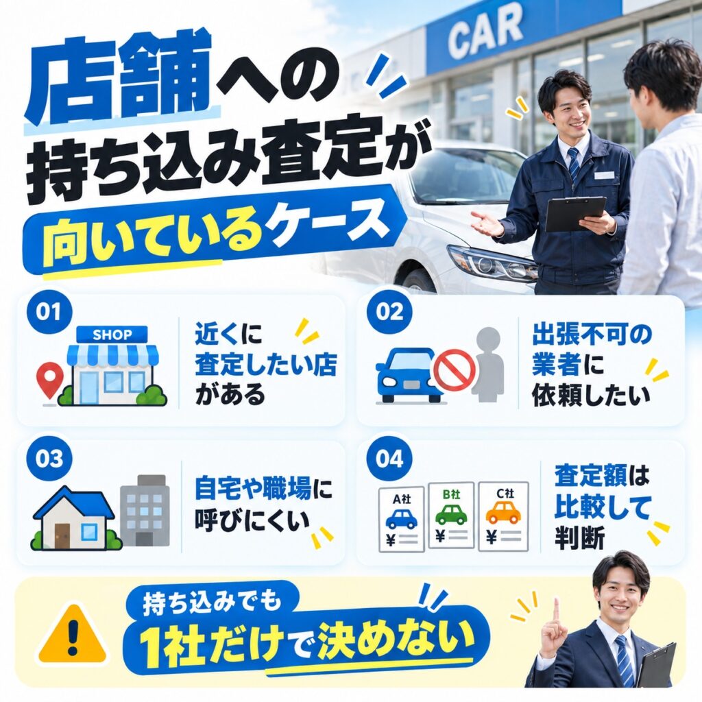 持ち込み査定が向くケース