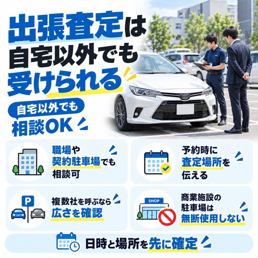 自宅以外の出張査定