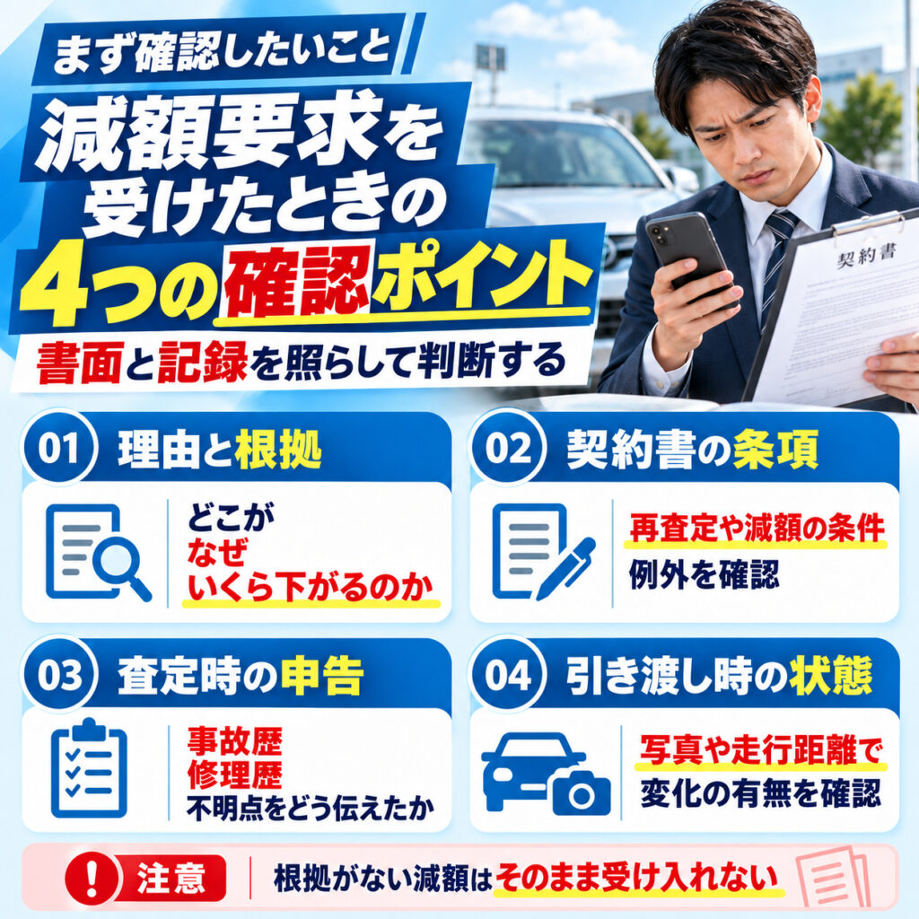 契約後に減額を求められたときの対処手順