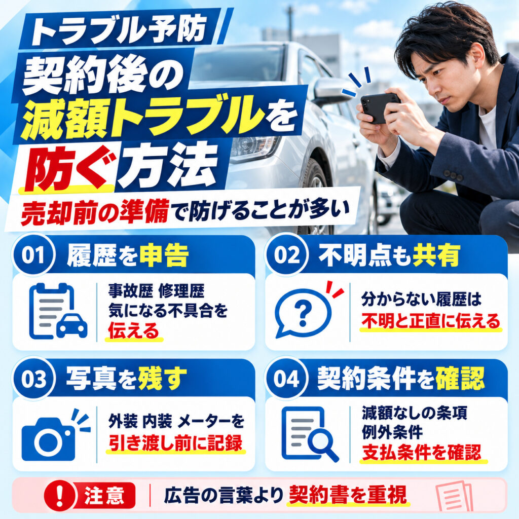 二重査定による契約後の減額トラブルを防ぐ方法