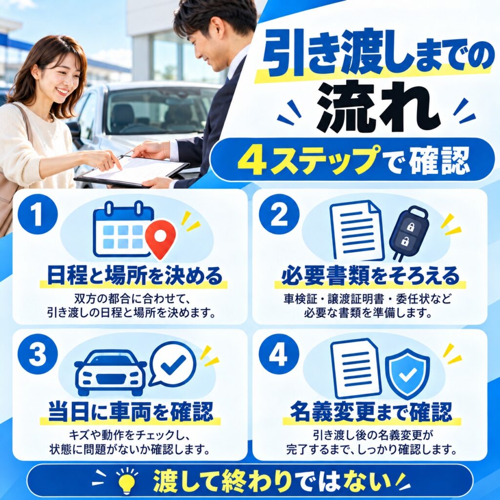 契約から車を引き渡すまでの流れ