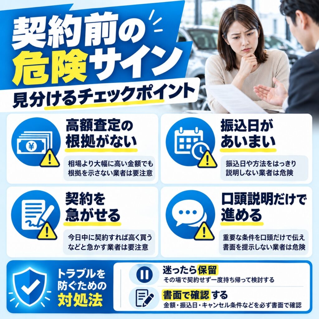 悪徳業者を見分ける危険サインを契約前に確認する